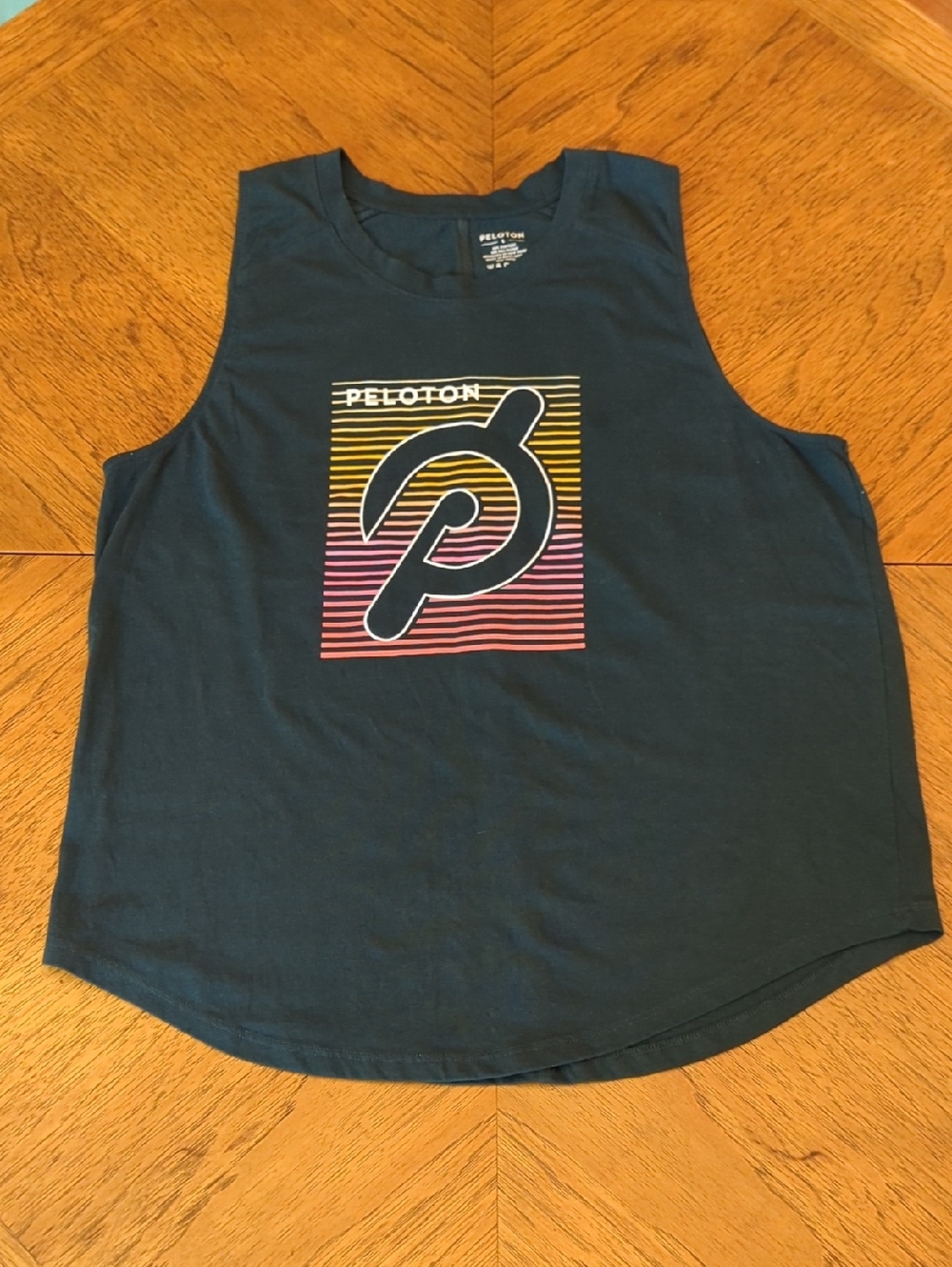 Peloton Green Crewneck Tank Top Tee - Picture 1 of 6